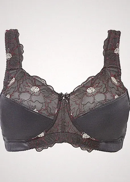 Entlastungs BH Gr. (100) G Anthrazit Damen-Unterwäsche Bra Neu