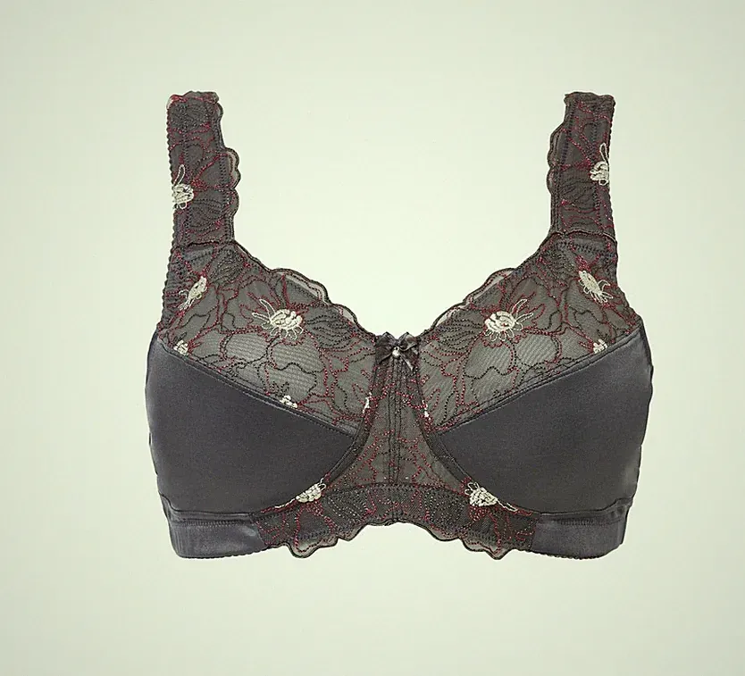 Entlastungs BH Gr. (85) E Anthrazit Damen-Bra Oberteil Neu*