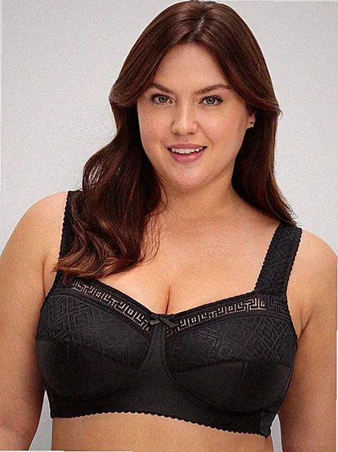 Entlastungs-BH schwarz 110G Damen sheego Spitzen-Details UVP:49,99€ 2.6306