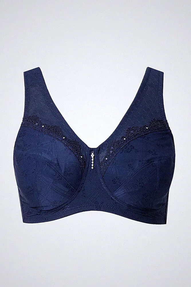 Entlastungs-BH Ulla Popken Kelly, ohne Bügel, Spitze, große Größen, Plus Size