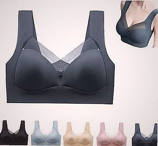 Ergonomischer, bequemer Push-Up-BH ohne Bügel, Crossover-BH, Wmbra-BH F4G2