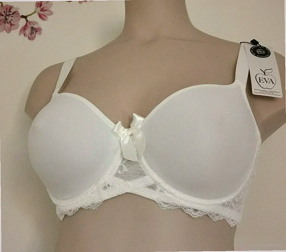 EVA by Naturana Damen T-Shirt BH Nahtlose Cups mit Bügel weiß, schwarz, beige