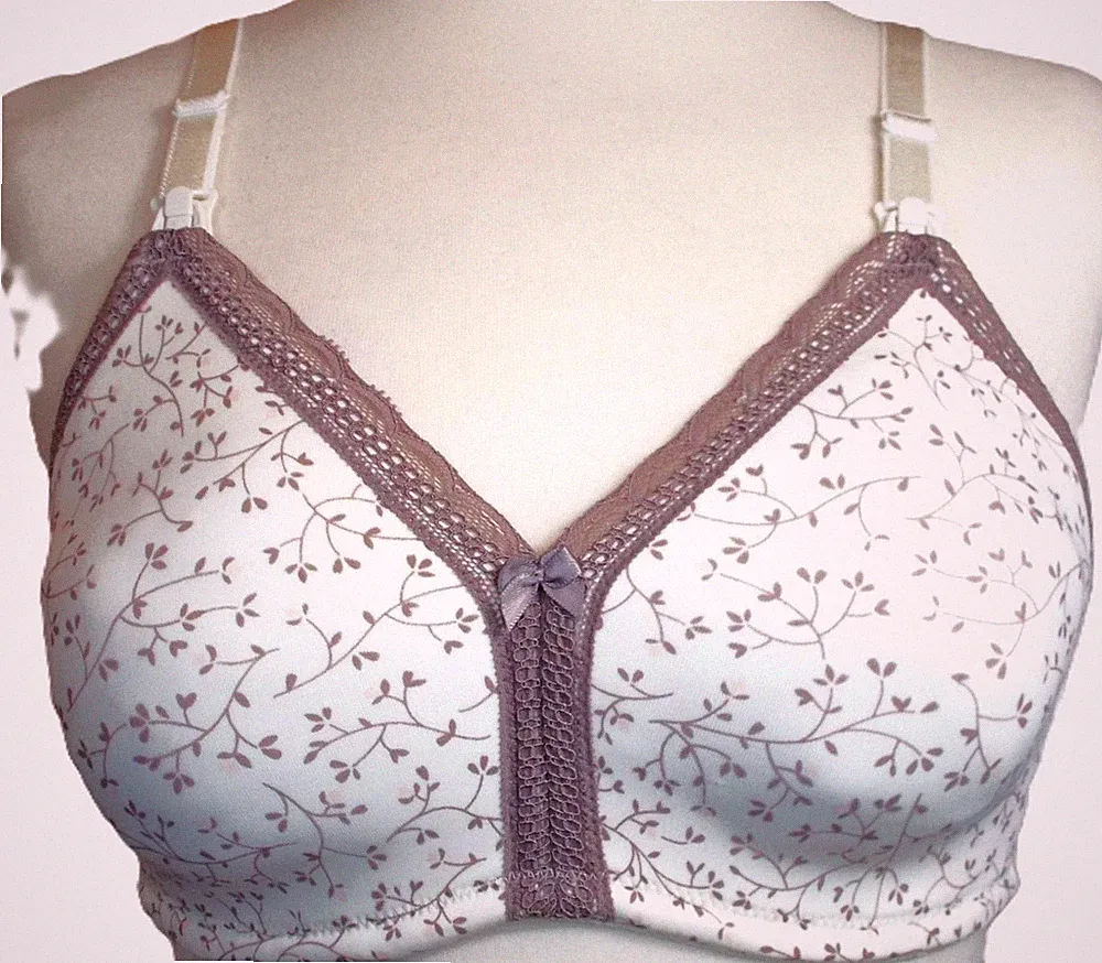 Ex-M&S🌺Creme Blumen Still Drop Cup Stillen Umstands BH ohne Bügel🌺 34B