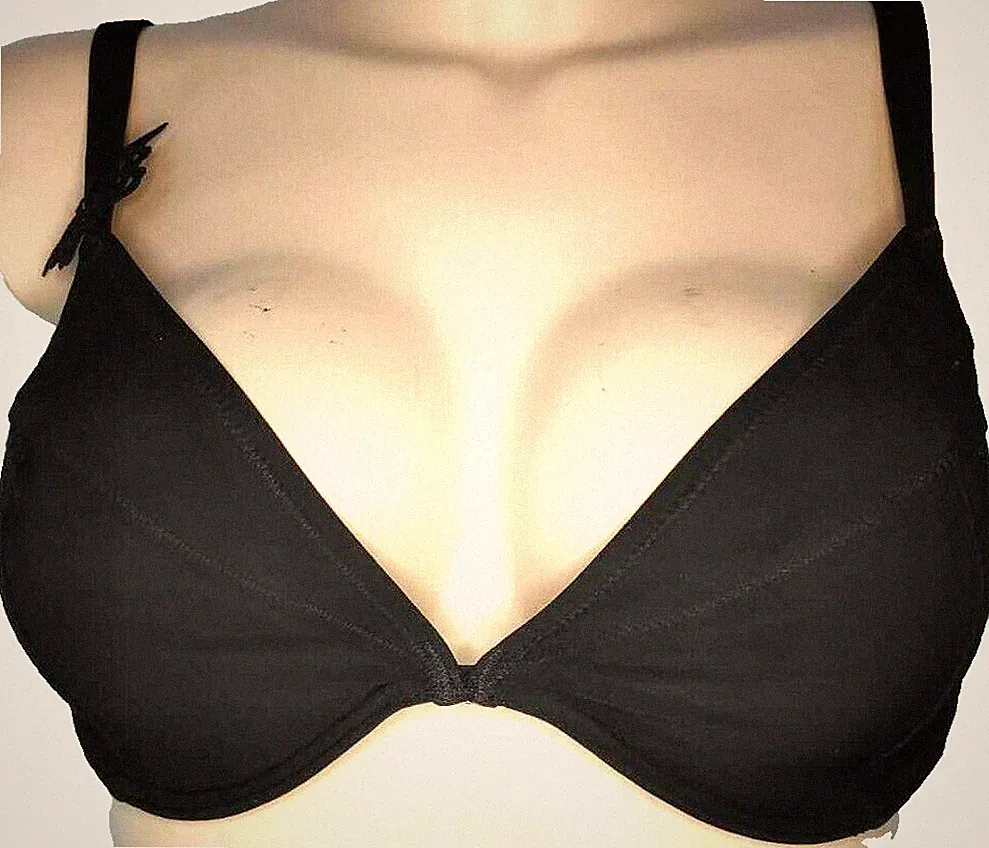 Fantasie Aphrodite Plunge Bikini Bügel BH Gr.80D UK36D Schwarz Schmetterling