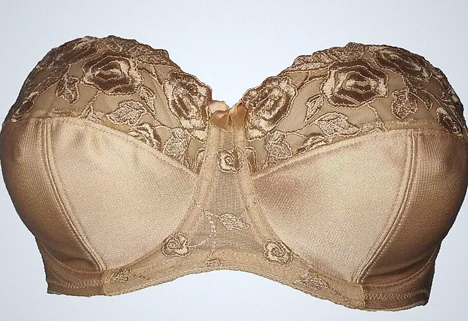 Fantasie BELLE Bügel BH Gr.70D UK 32D Trägerlos Bamboo Multiway Tragbar beige