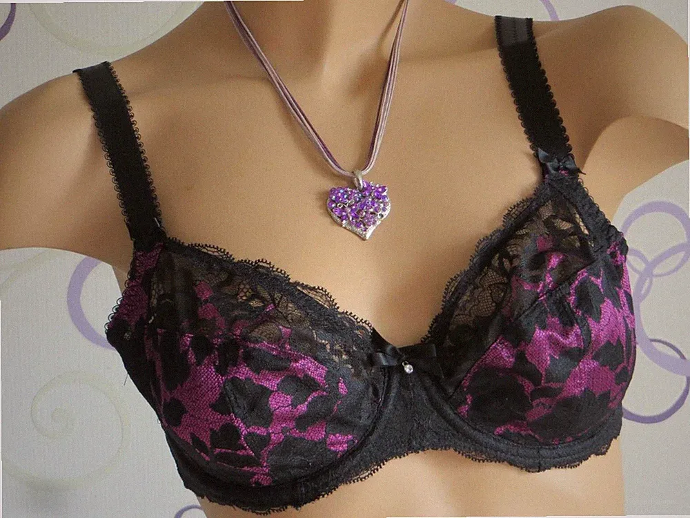 Fantasie Bügel-BH Marianna schwarz pink Gr 65E 70F NEU