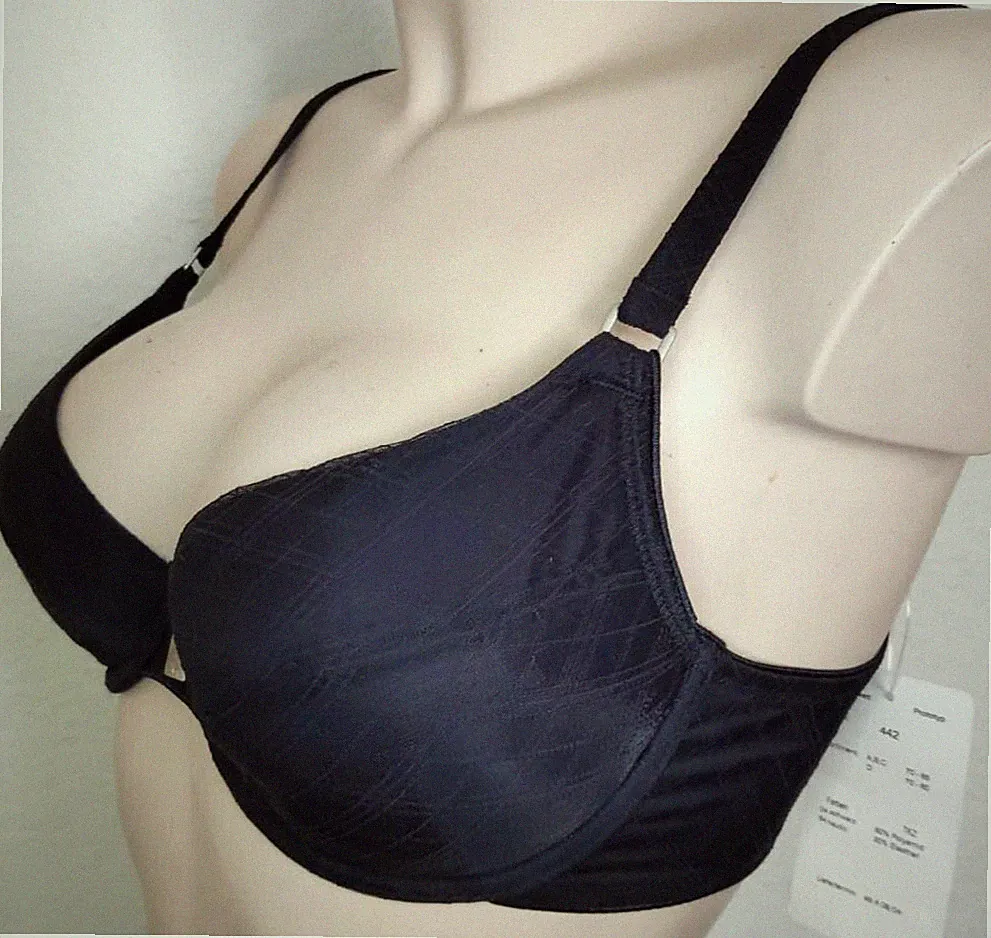 Felina Balconett 442 Push-up Bügel-BH Gr.75C UK 34C Schwarz Wattiert