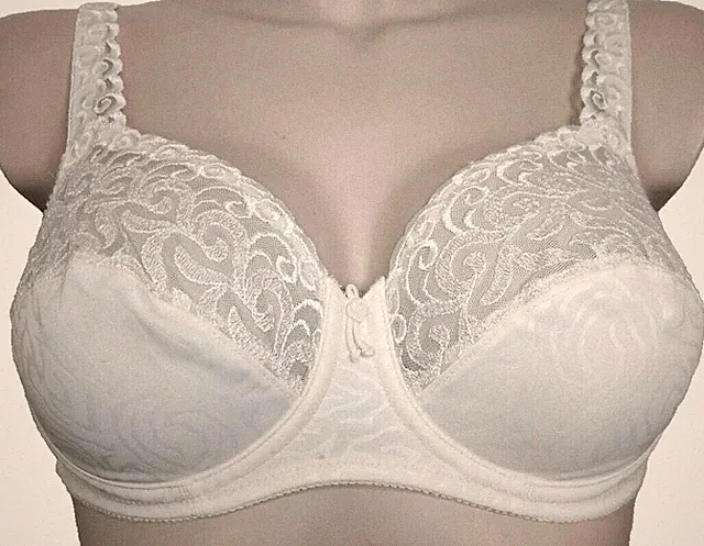 Felina Bügel BH 561 Gr.75B UK 34B Vanille Creme bestickt vollschale Elegant