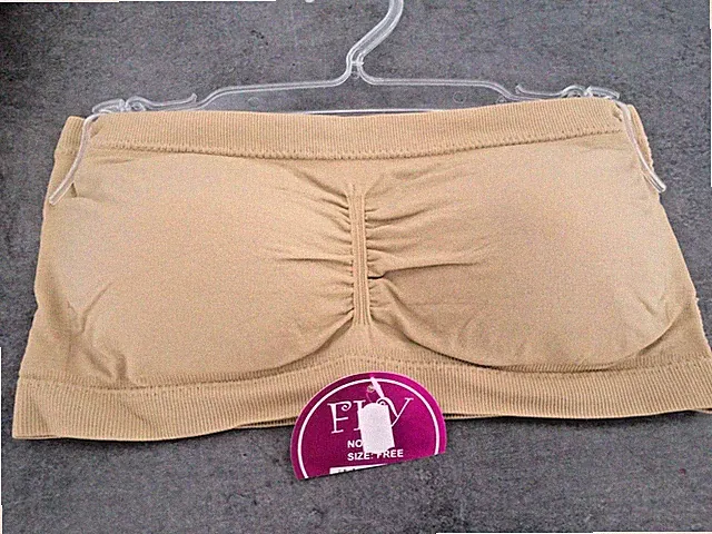 FLY Bandeau Büstenhalter Ohne Bügel Füllunglos Nylon Stützend Farbe Chair S/M