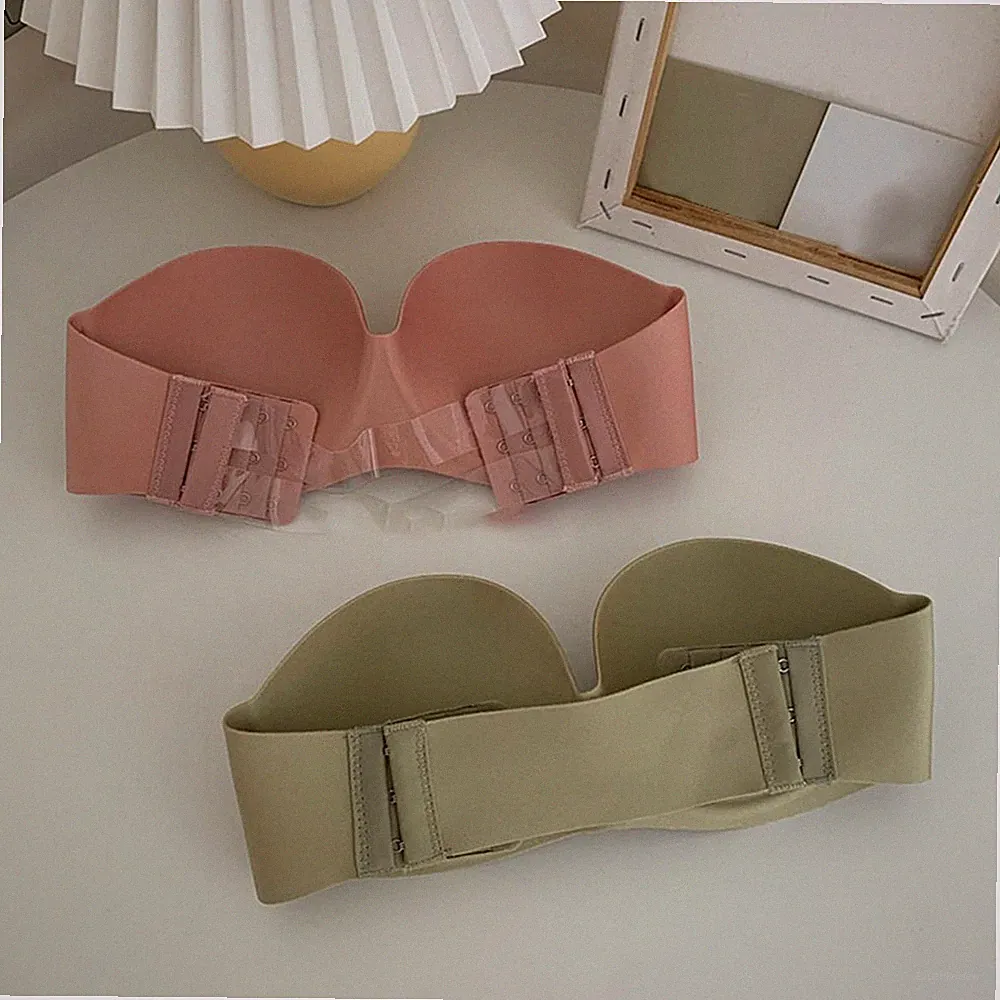 For Dresses unsichtbarer trägerloser Bralette-BH mit Frontverschluss für den t