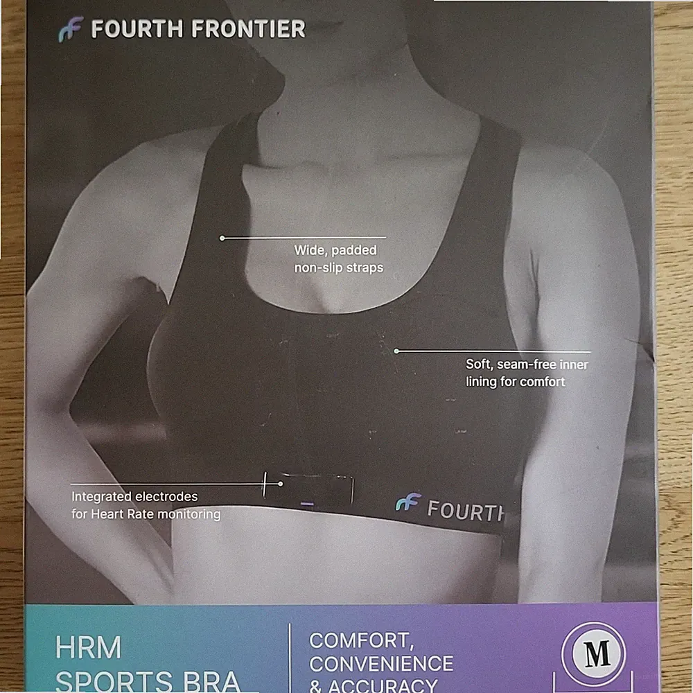 FOURTH FRONTIER HRM Sport-BH Damen Herzfrequenzmessung Schwarz Gr. M