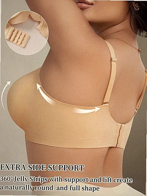Frauen Große Größen Soft Support Drahtloser Gepolsterter Push Up BH für Billig24