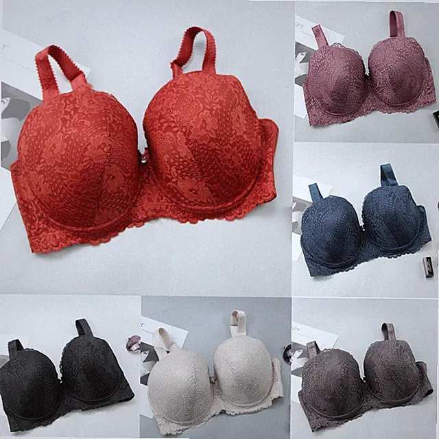 Frauen plus Größe BH Volle Tasse großen Spitze BH gepolstert jeden Tag BH