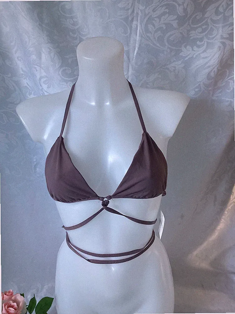 Free People Intimate Round About Wickel Damen BH Gr. L Pflaume Neu UVP:32£!