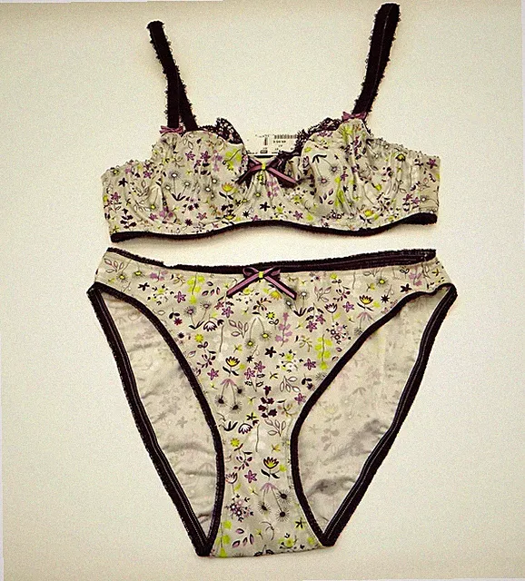 Freya 3926 Eveden Mädchen Damen mit Bügel BHs Slip Gr. S Set BH 70 C Lila