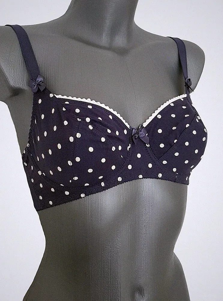 Freya Damen Bügel BH Fantasie Winter Gepunktet Navy Gr: 65D