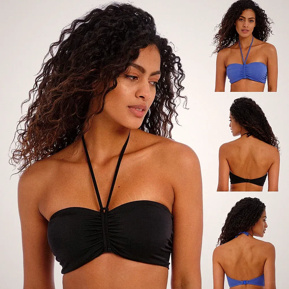 Freya Jewel Cove Bikini Oberteil Bügel Bandeau Damen Bademode Tops 7233