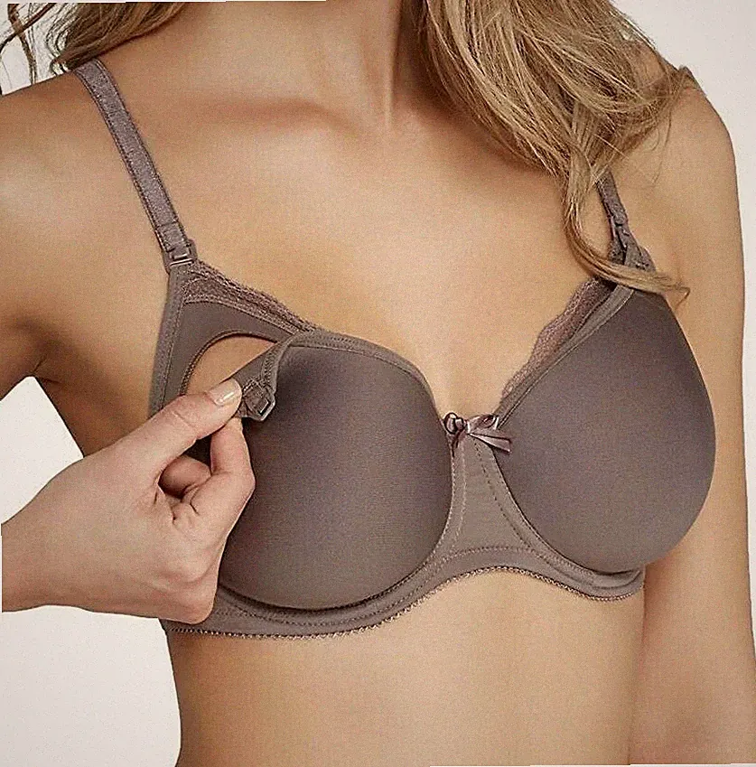 Freya Pure Still BH Ombre Braun Gr.34E Gepolstert Umstandsmode Vollschale 1581