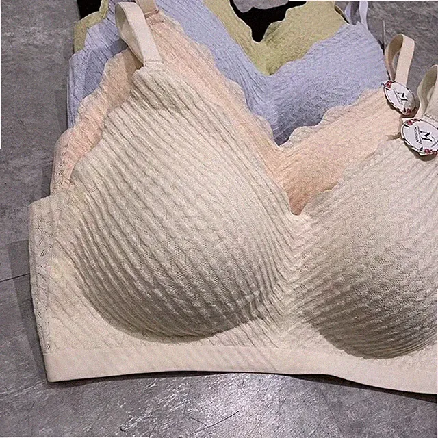 Für kleine Oberweite Nahtloser BH Anti-Sagging BH Fester Schulterriemen M-2XL G
