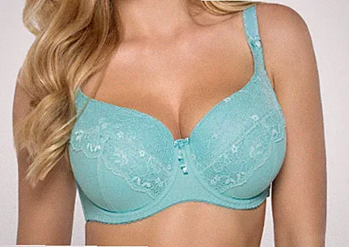 GAIA TOP BH MODELL SOFIA SCHÖNES MINT FULLCUP LEICHT WATTIERT MIT BÜGEL Gr. 90E