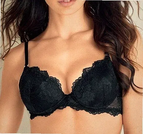 Gel Push-up Bh Bra mit Spitze abnehmbare Träger Maximizer-Effekt Lormar