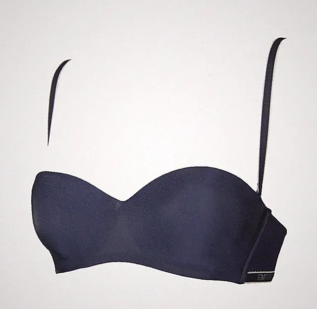 Gepolsterter Bandeau-BH für Damen mit abnehmbaren Schnürsenkeln Unterwäsche EMPO