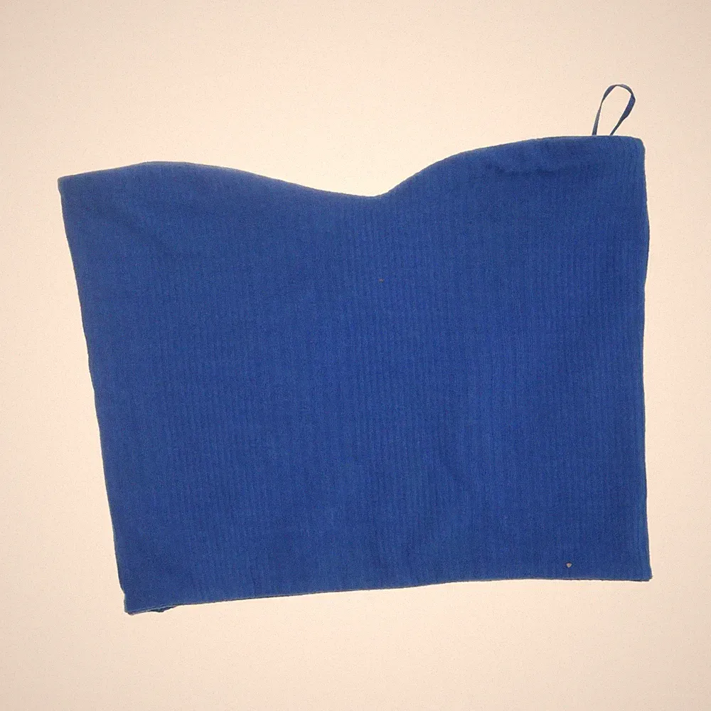 Gina Tricot, Bandeau-BH, Größe: M, Blau, Elasthan/Polyester/Viskose #obQ