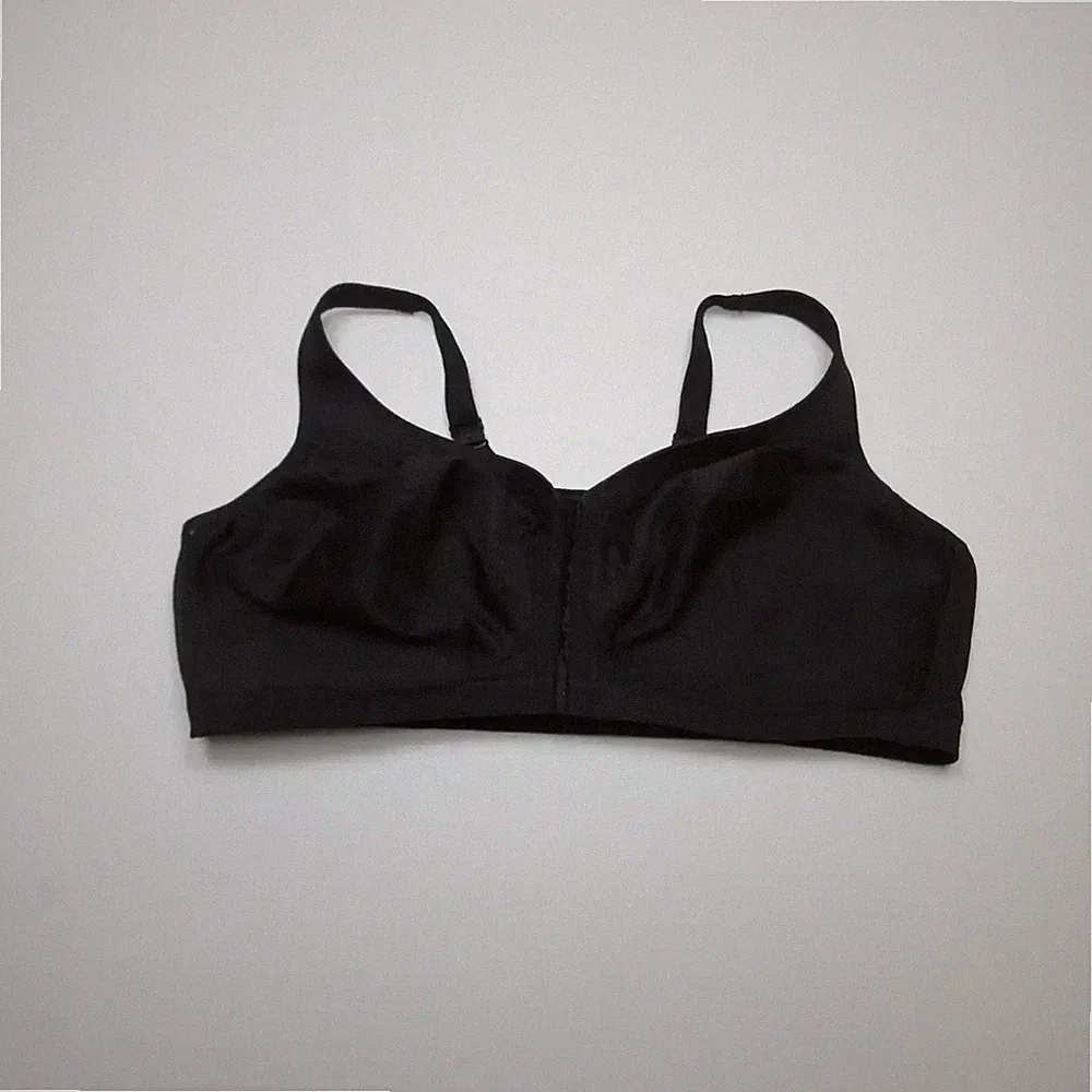 Glamorise Damen Sport-BH ohne Bügel 1265 Gr. 50DD schwarz Comfort Fit