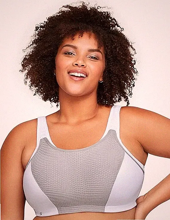 Glamorise Womens Full Figure Plus Size Adjustable Double Layer Wirefree Sport