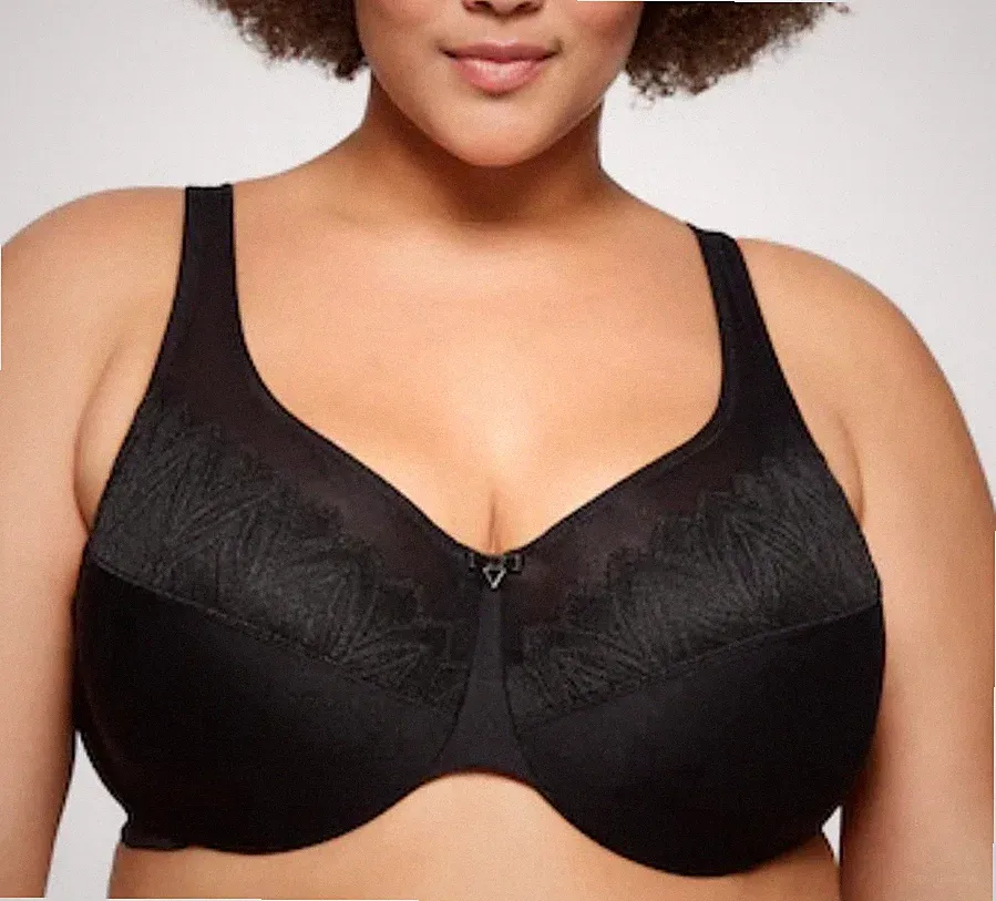 Glamorise Wonderwire Minimizer BH Gr. 48 E schwarz 9003