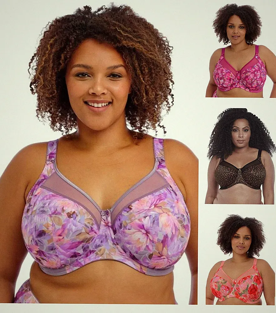 Goddess Kayla BH mit Bügel Vollschale 3-teilig Cup Damen Übergröße Dessous 6162