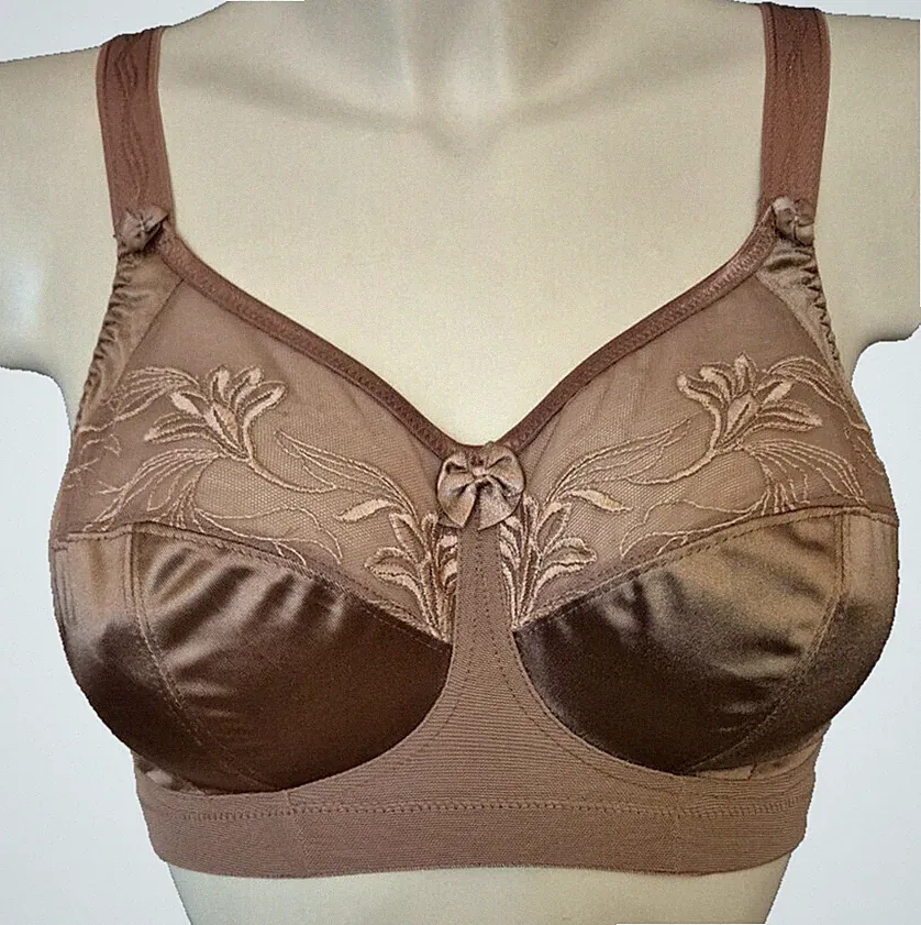 Goddess USA Kristie 5850 Satin & Spitze Gr.85C UK 38C vollschale BH ohne Bügel