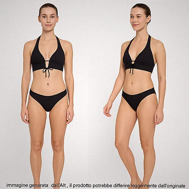 Golden Point Damen Triangel BH Meer Pool Schwarz Größe S M Small Medium