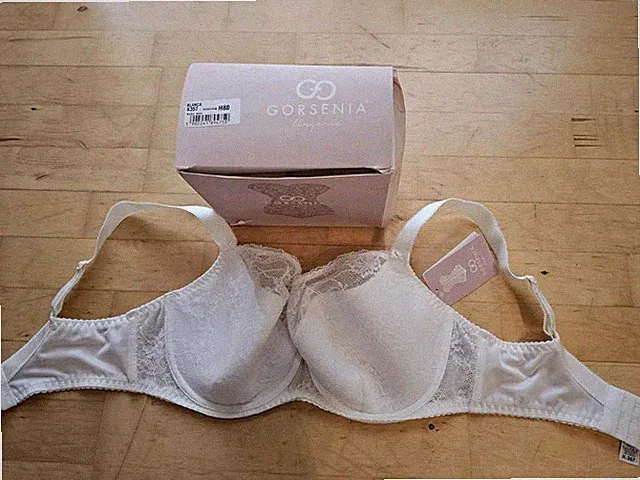 GORSENIA Bügel BH BLANCA K357 80H starker Halt Soft Cup Weiß Original Neu