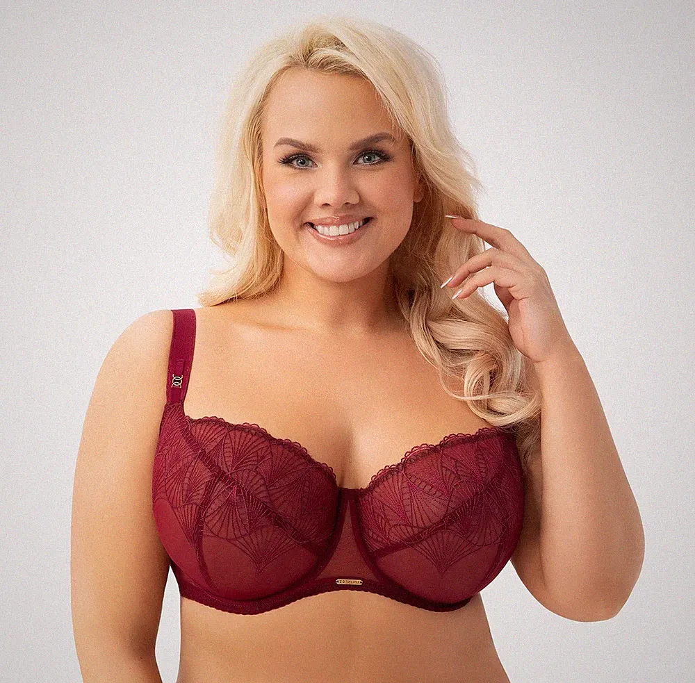 Gorsenia Bügel BH rot große Größen starker Halt breite Träger Damen Dessous