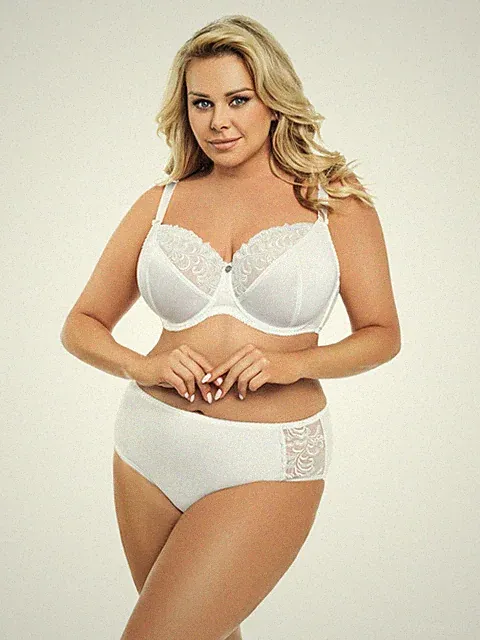 Gorsenia Lingerie Damen Soft Bügel BH Victoria K378 Weiss 70 - 95 cm Cup C - G