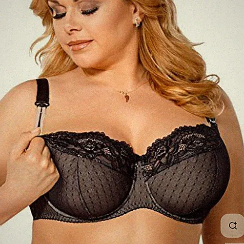 Gorsenia Schwarz Still BH 38FF Stillen Bügel Soft Drop Cups Ungepolstert