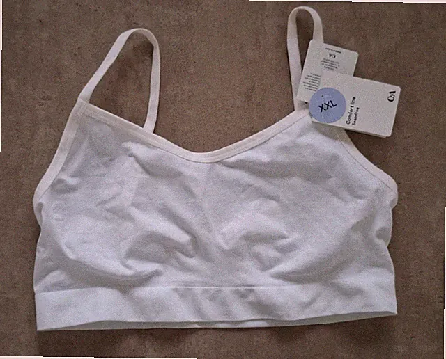 Gr. XXL C&A Damen BUSTIER Comfort line Seamfree ohne Bügel Blickdicht weiß *NEU*