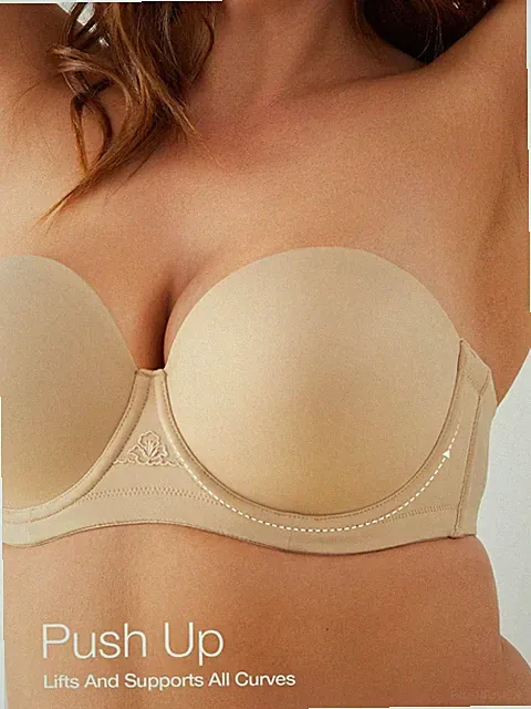 Große Größen Damen Strapless Unterbügel Push Up BH für optimalen Billig24