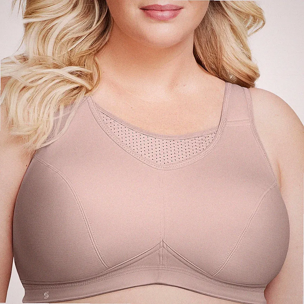 Große Größen Plusgröße Bustier Elite SportBH mit bestem Halt ohne Bügel Nr. 1...