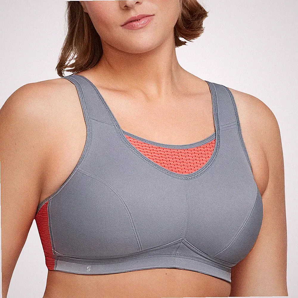 Große Größen Plusgröße Bustier Elite SportBH mit bestem Halt ohne Bügel Nr. 1...