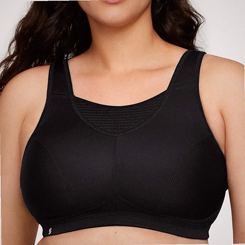 Große Größen Plusgröße Bustier Elite SportBH mit bestem Halt ohne Bügel Nr. 1...