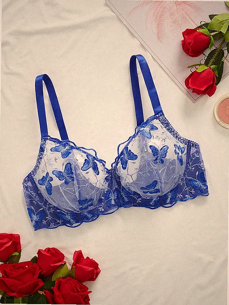 Große Größen Sexy Spitzen Unterwäsche BH mit Bügel in Heißes Pink oder Billig24
