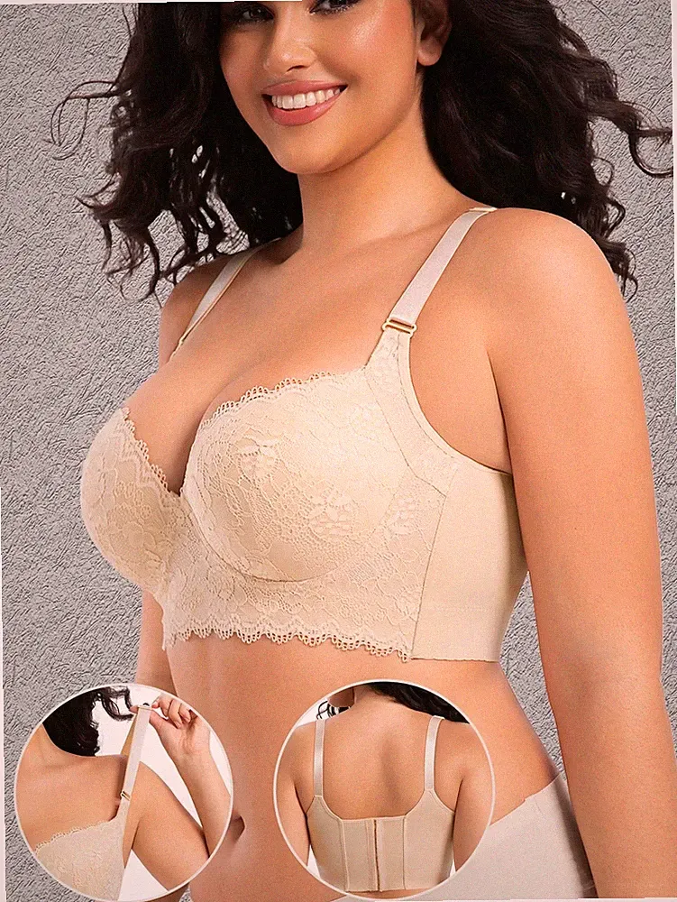 Große Größen Spitzen Unterbügel BH Voller Halt und Lift mit sexy Billig24