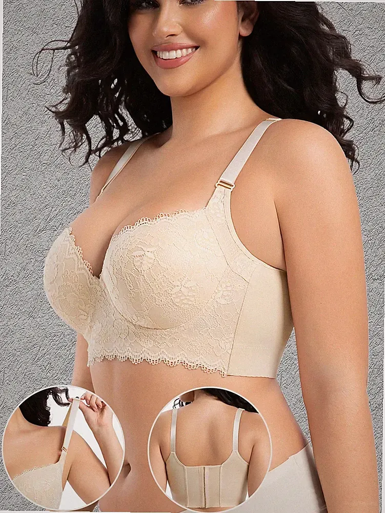 Große Größen Spitzen Unterbügel BH Voller Halt und Lift mit sexy Billig24