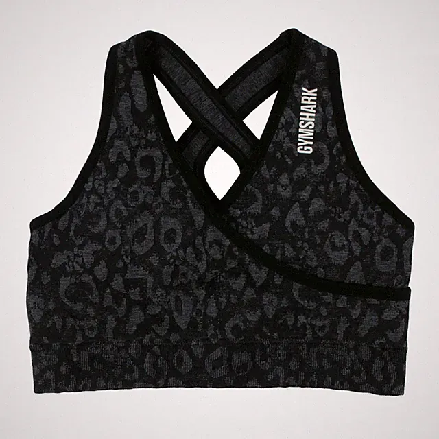GYMSHARK Damen Sport BH GLSB5137 Adapt Animal Seamless Sports Bra / S (XS) /