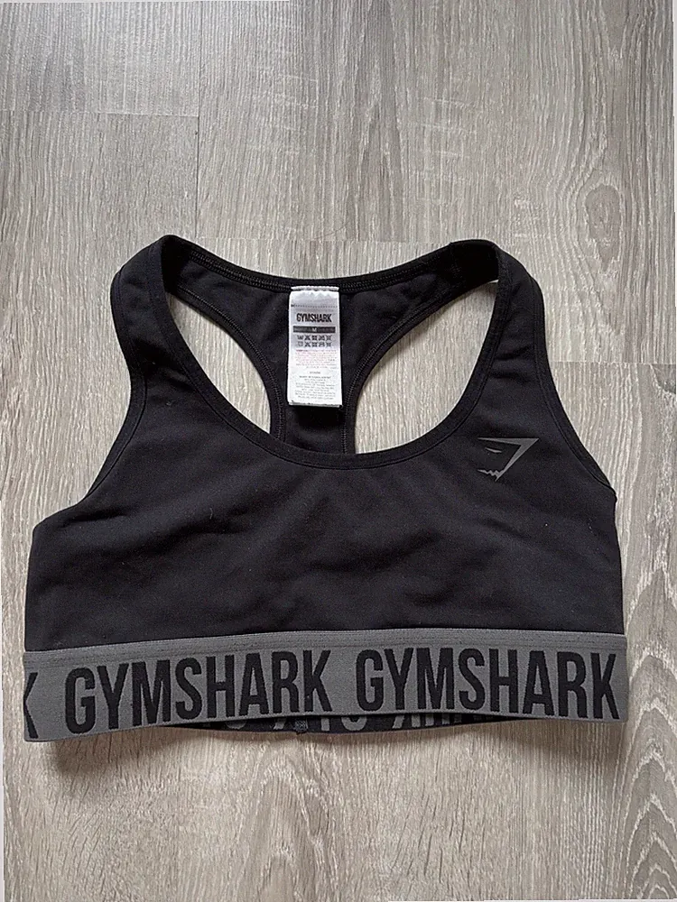 Gymshark Sport BH Schwarz Größe M