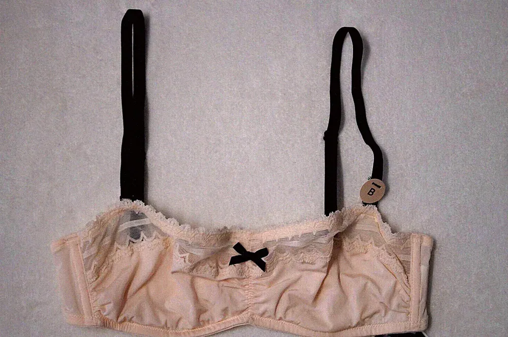H&M Bandeau-BH Damen Bügel-BH Gr. 75 B hellbeige NEU