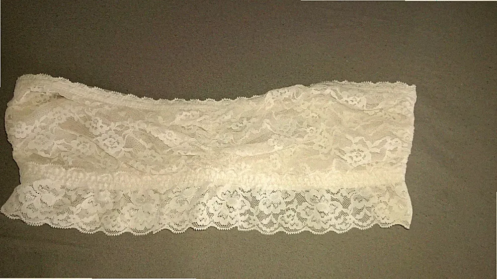 H&M Bandeau BH Gr.42 Leicht Rosa Einfarbig Spitze