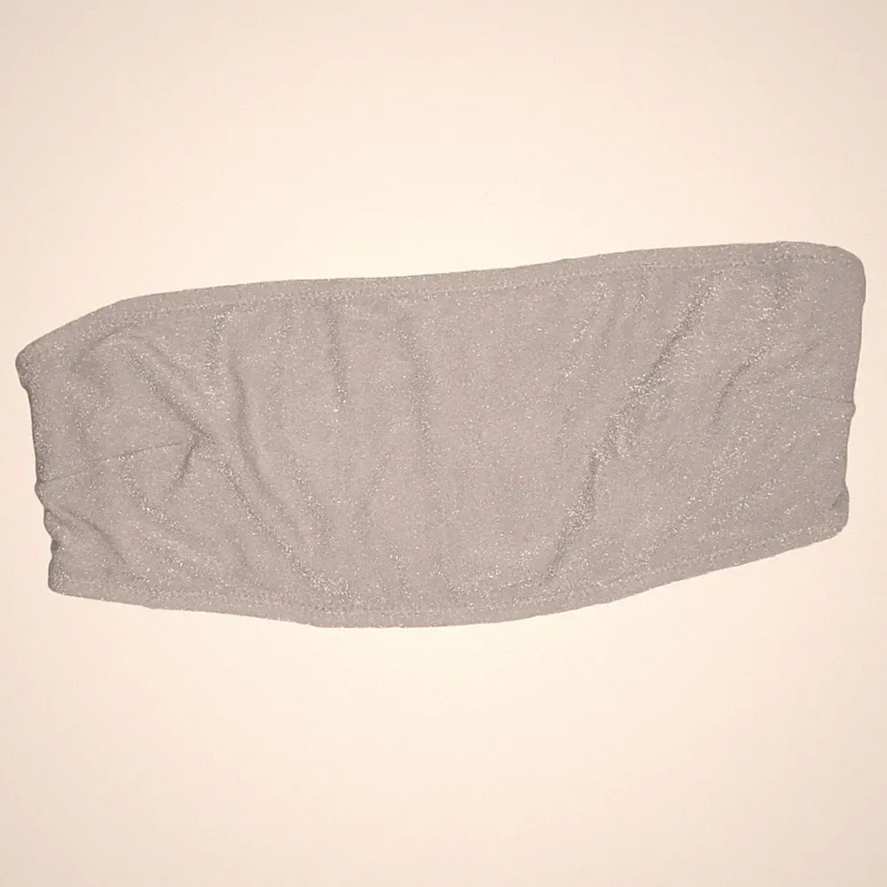 H&M, Bandeau-BH, Größe: 40, Grau/Silber, Elasthan/Polyamid/Polyester #2pv